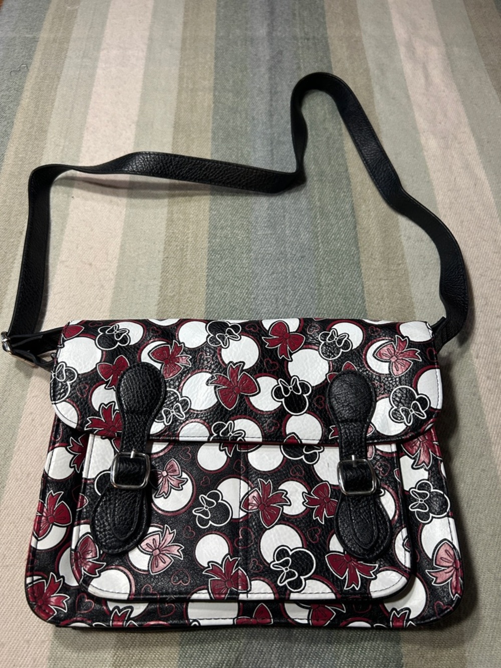 Disney Parks Crossbody Hipster Minnie Mouse Icon Purse